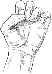 hand gesture handdrawn illustration