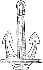 anchor handdrawn illustration