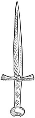 sword handdrawn illustration