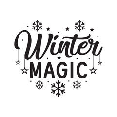 Winter magic svg,Winter svg,Winter sticker,Funny Winter svg t-shirt design Bundle,New year svg,Merry Christmas,Winter,Vector,Lettering text print for cricut,Cut Files,Silhouette,png