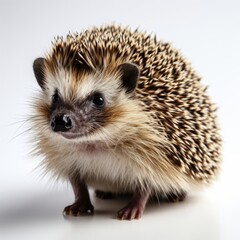 Small Hedgehog on White Floor