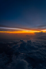Fototapeta premium sunset over the sky
