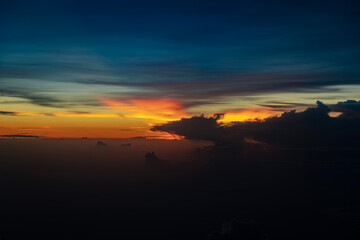 Fototapeta premium sunset over the sky
