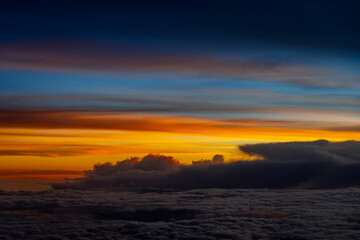 Fototapeta premium sunset over the sky