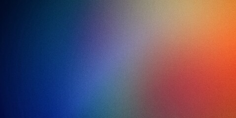 Abstract color gradient pattern, noise grainy texture effect, red orange blue poster banner header design - obrazy, fototapety, plakaty