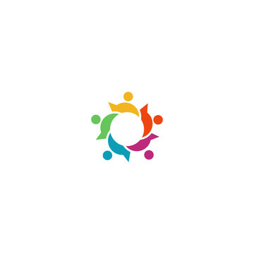 logo design icon circle vector image sign simple white	