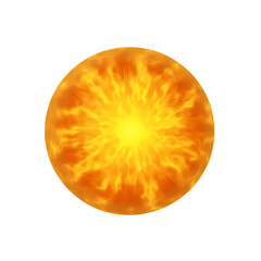 Sun isolated on transparent background