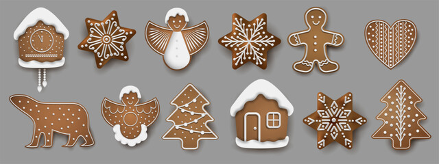 Gingerbread cookies, Christmas holiday food