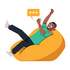 worldwide man using phone communication