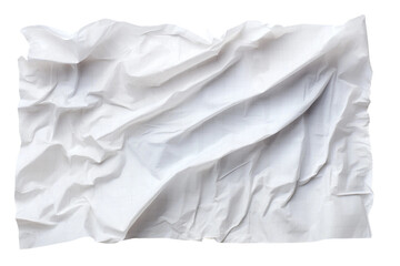 Obraz premium crumpled piece of graph paper, transparent background, isolated image, generative AI