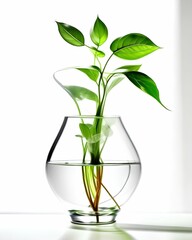 plant in glass