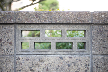 透かしブロック/ブロック塀