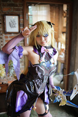 Portrait of a beautiful young woman game Cosplay - 692821023