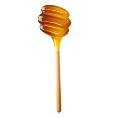 Honey stick isolated on transparent background