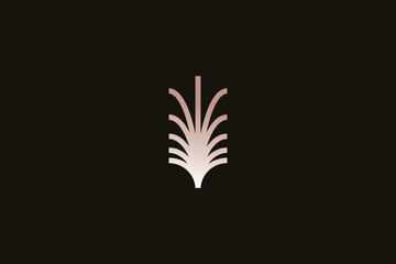 Fototapeta na wymiar Palm logo design icon vector template