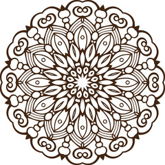 vector lineal mandala background
