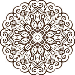 vector lineal mandala background