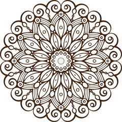vector lineal mandala background