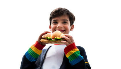 Joyful Bites: Kids Celebrate National Croissant Day with Rainbow Pastries