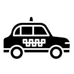 Taxi Car icon line vector illustration