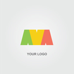 abstract a v logo