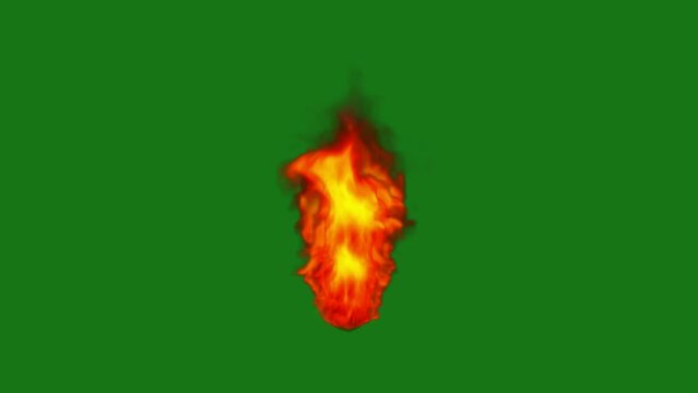 Green screen fire flame footage, with beautiful movement, suitable for advertising, editing, fire, cinematic, film, frame, effects, intro, outro, slide, etc.