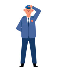 police day design with a police man