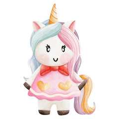 Enchanting Unicorn Valentine Clipart for Kids