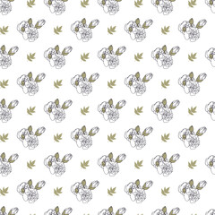 Graceful Blooms Carnation Floral Beauty Pattern