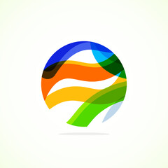 Abstract circle logo - minimalist emblem, timeless and universal shape of circle. Unique logo represent range of brands and concepts, encapsulating simplicity and creativity in single, iconic image