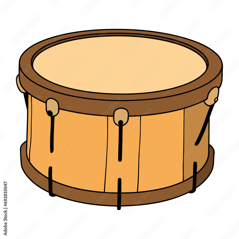 Poster wood toy drum instrument