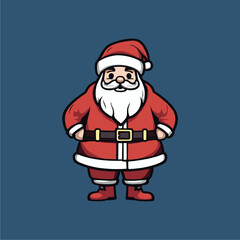 illustration of santa claus, christmas