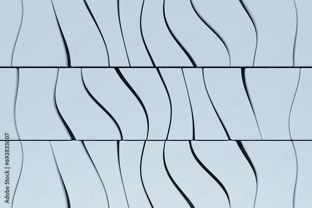 Aufkleber 3d rendering. white pattern of different shapes. minimalistic pattern of simple shapes. bright creat