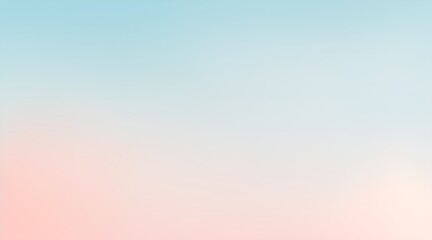 Sky blue azure teal pink coral peach beige white abstract background. Color gradient ombre blur. Light pale pastel soft shade. Rough grain noise. Matt brushed shimmer. Liquid water. Design. Minimal. - obrazy, fototapety, plakaty