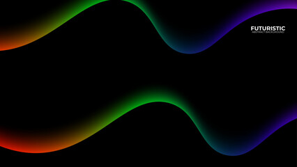 Modern colorful wave curve abstract presentation background. Vector illustration design for presentation, banner, cover, web, flyer, card, poster, wallpaper, texture, slide, magazine, and powerpoint.