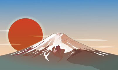 富士山, 日の出
