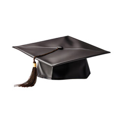 college graduation cap isolated on transparent background,transparency 