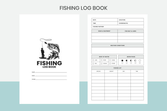 Fishing Log Book Kdp Interior