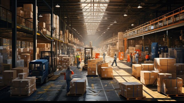 inventory shipping warehouse background illustration storage transportation, supply chain, operations receiving inventory shipping warehouse background