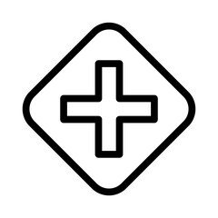 intersection line icon