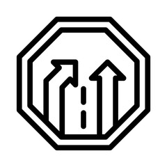 up and down line icon