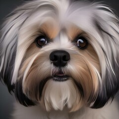 A portrait of a curious and intelligent Tibetan terrier2