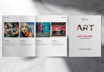 Art Gallery Catalog Layout