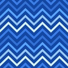 Blue Zig Zag Stripe Pattern Seamless Tile