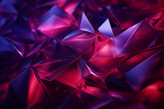red geometric background
