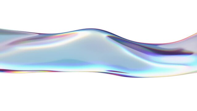 Abstract Waving beautiful Wavy Futuristic liquid Surface 3d Animation.