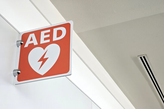AED Automated External Defibrillator Sign.