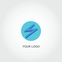 abstract flash logo