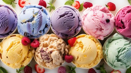 gelato colorful ice cream illustration sundae sorbet, sherbet sprinkles, neapolitan fruity gelato colorful ice cream