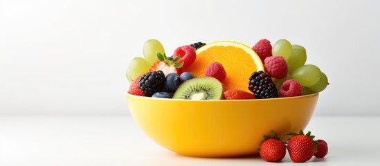 Fresh, healthy fruit in a bowl